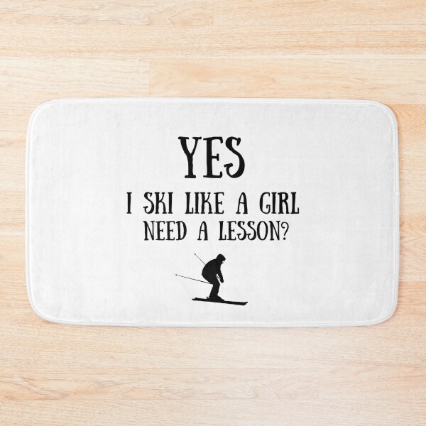 Item preview, Skiing: Yes, I play like a girl. Need a lesson? designed and sold by TheGreenGoat.
