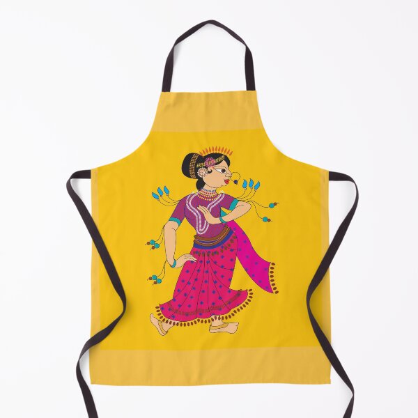 Item preview, Dancers, in Madubhani Indian traditional folk art designed and sold by Gurunath Bhadekar.
