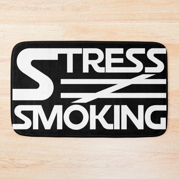 Item preview, "Stress is not the reason for smoking", STRESS is NOT Equal to Smoking Black  designed and sold by Moyanana.