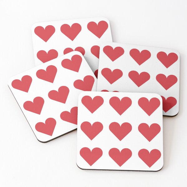 Item preview,  Large RED & WHITE LOVE HEARTS designed and sold by RachelMacht.