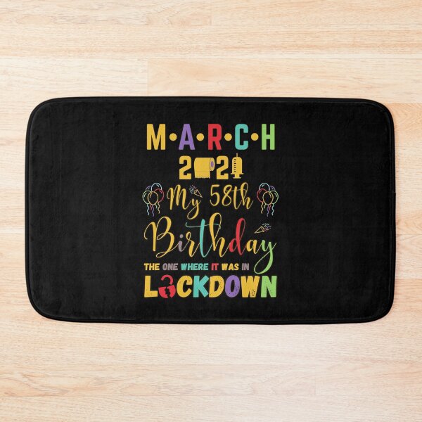 Item preview, March 58th Birthday The One Where It Was In Lockdown 2021 designed and sold by amchtakkosa1.