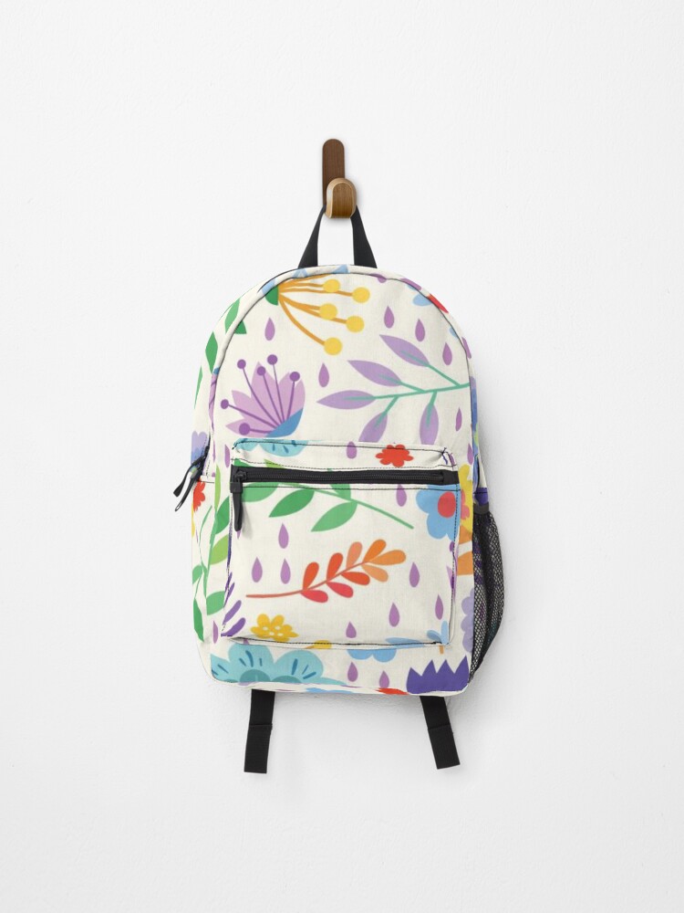 Thumbnail 1 of 3, Backpack, Flowers Pattern - Spring time - Spring Flower designed and sold by Motivation2030.