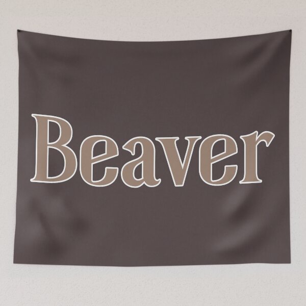 Item preview, Beaver, Simple Typography designed and sold by JoyforU.