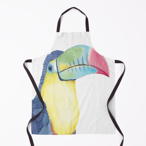 Item preview, Watercolor keel-billed toucan painting bird designed and sold by L'Atelier Oranjade.