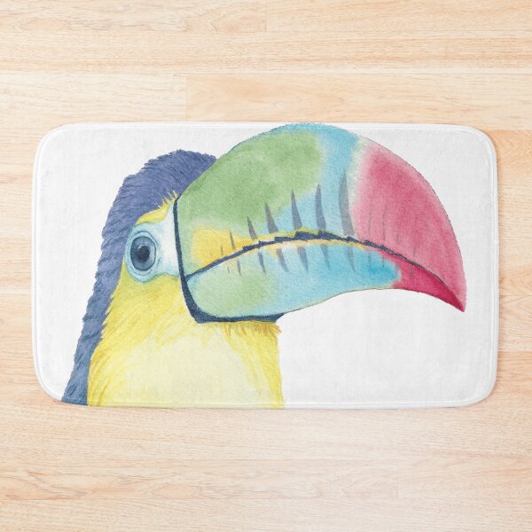 Item preview, Watercolor keel-billed toucan painting bird designed and sold by L'Atelier Oranjade.