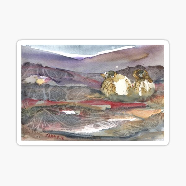 Grazing, Lochindorb 3, Scotland Sticker