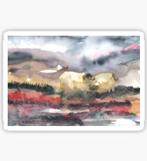 Grazing, Lochindorb 2, Scotland - 2013 Sticker