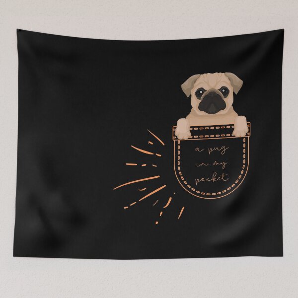 Item preview, A Pug in My Pocket Cute Dog Lovers and Pug Owners Gift designed and sold by Nathalie Aynié.
