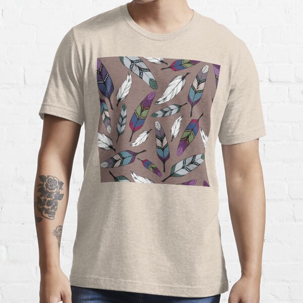 Colorful Tribal Feathers Print Vector Illustration T Shirt By Torriphoto Redbubble