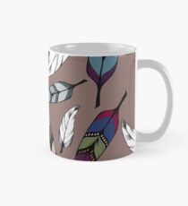 Colorful tribal feathers print. Vector illustration Mug