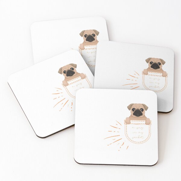 Item preview, A Pug in My Pocket Cute Dog Lovers and Pug Owners Gift designed and sold by Nathalie Aynié.