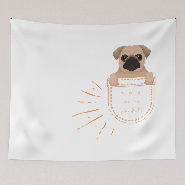 Item preview, A Pug in My Pocket Cute Dog Lovers and Pug Owners Gift designed and sold by Nathalie Aynié.