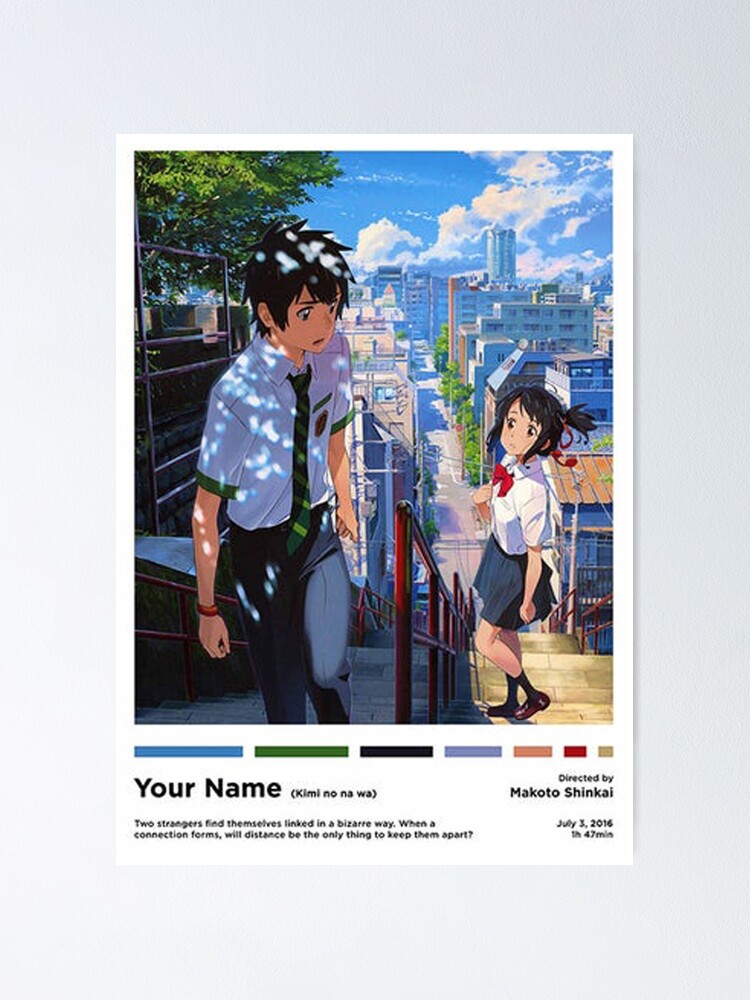 Your Name  Minimalist poster, Anime, Poster