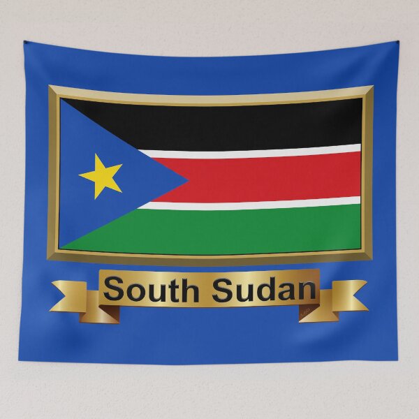 Item preview, South Sudan Flag Gifts, Masks, Stickers & Products (GF) designed and sold by mpodger.