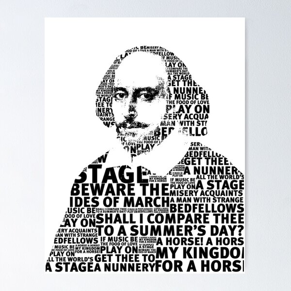 Item preview, SHAKESPEARE TEXT ART designed and sold by DJVYEATES.