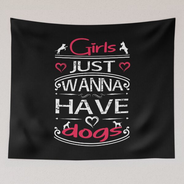 Item preview, Girls just wanna have Dogs Dog lover designed and sold by besTmanuFacture.