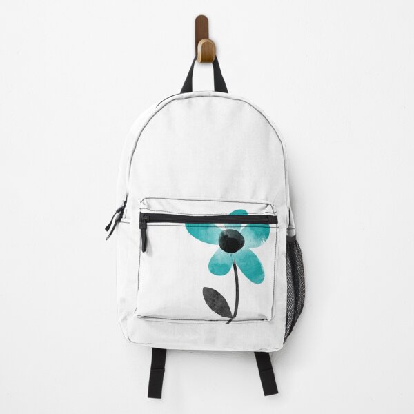 Item preview, Simple, abstract, artsy graphic turquoise watercolour flower floral sketch - Caroline Laursen Original designed and sold by Caroline Laursen.