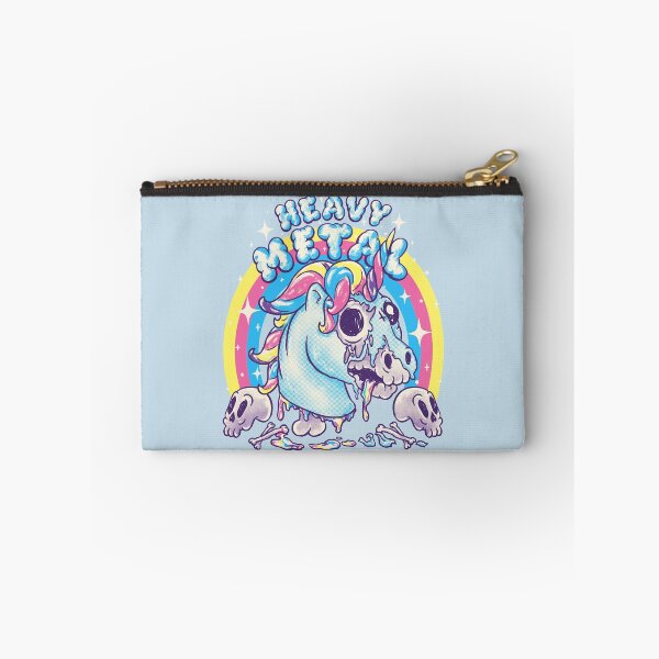 Item preview, Heavy Metal Unicorn | Funny Cute Dead Unicorn Skull Death Thrash Doom Groove Metal Core Cat Hail Satan Cool Rad Stupid Humour Headbanger Girl Mom Dad Kid 80s 90s Rock Old Cartoon Art in Pastel Colors designed and sold by Any Color Designs.