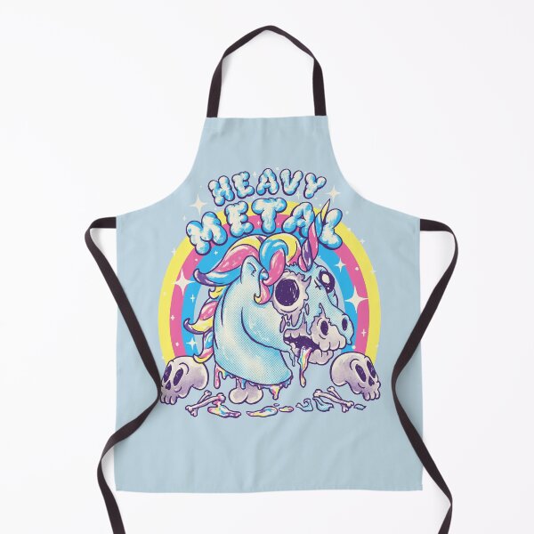 Item preview, Heavy Metal Unicorn | Funny Cute Dead Unicorn Skull Death Thrash Doom Groove Metal Core Cat Hail Satan Cool Rad Stupid Humour Headbanger Girl Mom Dad Kid 80s 90s Rock Old Cartoon Art in Pastel Colors designed and sold by Any Color Designs.