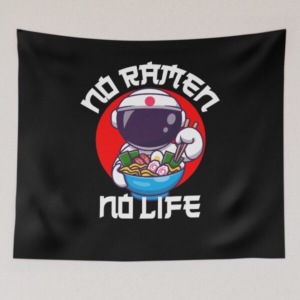 Item preview, No Ramen No Life Anime Japanese Noodles Astronaut designed and sold by besTmanuFacture.