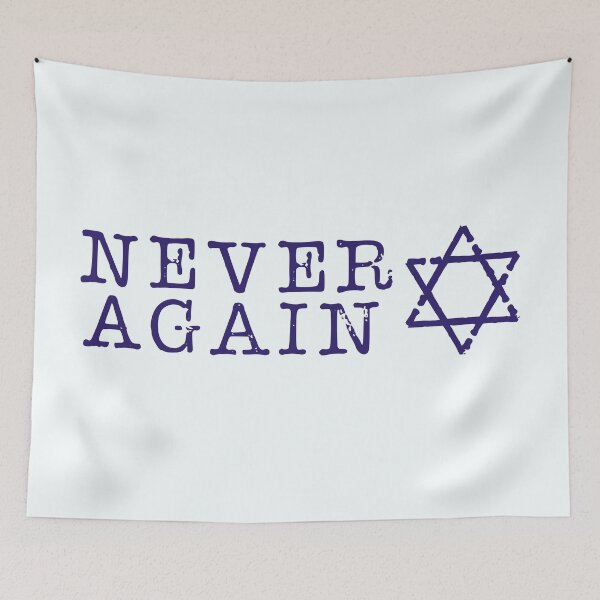 Item preview, Never Again on white apparel  designed and sold by MeLoveIsrael.