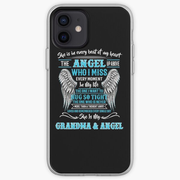 Remembered Every Single Day She Is My Grandma & Angel iPhone Soft Case