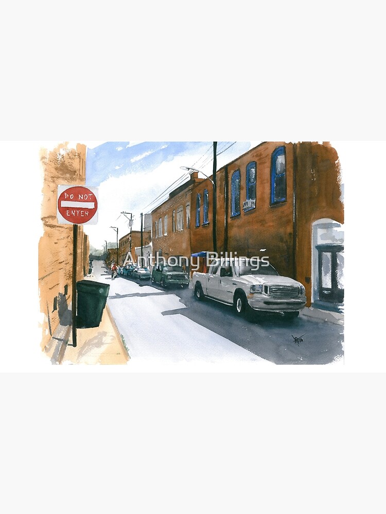 Thumbnail 4 of 4, Coffee Mug, Trade Street, Asheboro designed and sold by ABillingsArt.