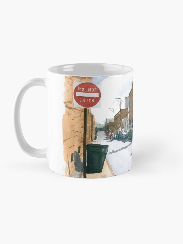 Thumbnail 3 of 6, Coffee Mug, Trade Street, Asheboro designed and sold by ABillingsArt.