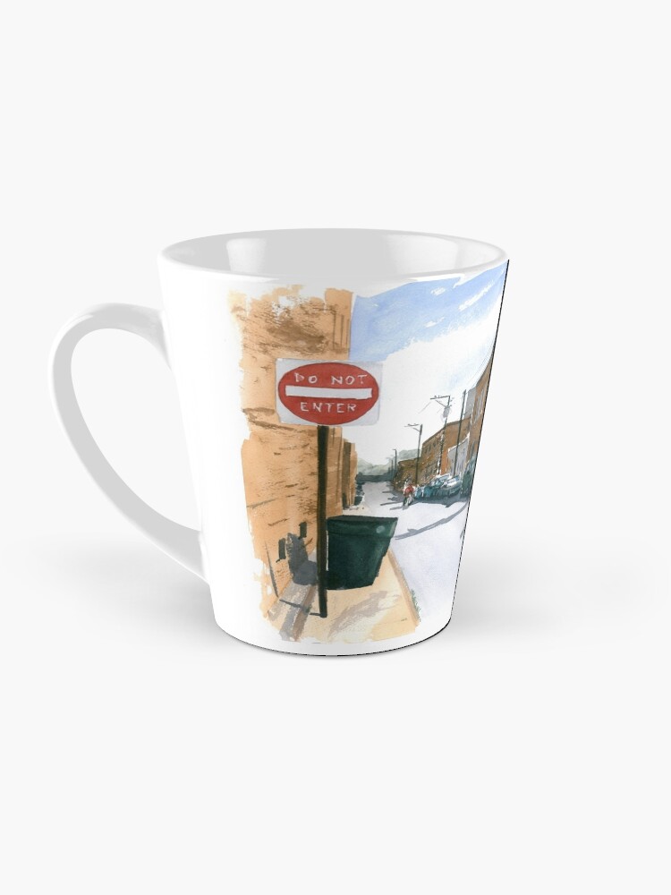 Thumbnail 3 of 4, Coffee Mug, Trade Street, Asheboro designed and sold by ABillingsArt.