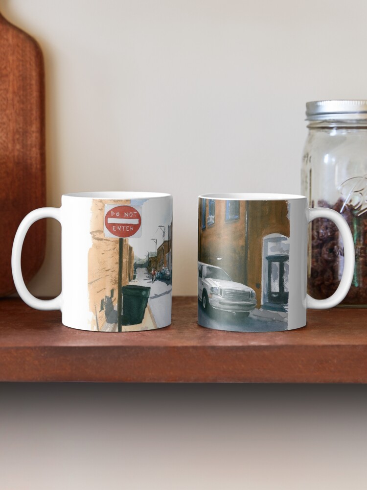 Thumbnail 2 of 6, Coffee Mug, Trade Street, Asheboro designed and sold by ABillingsArt.