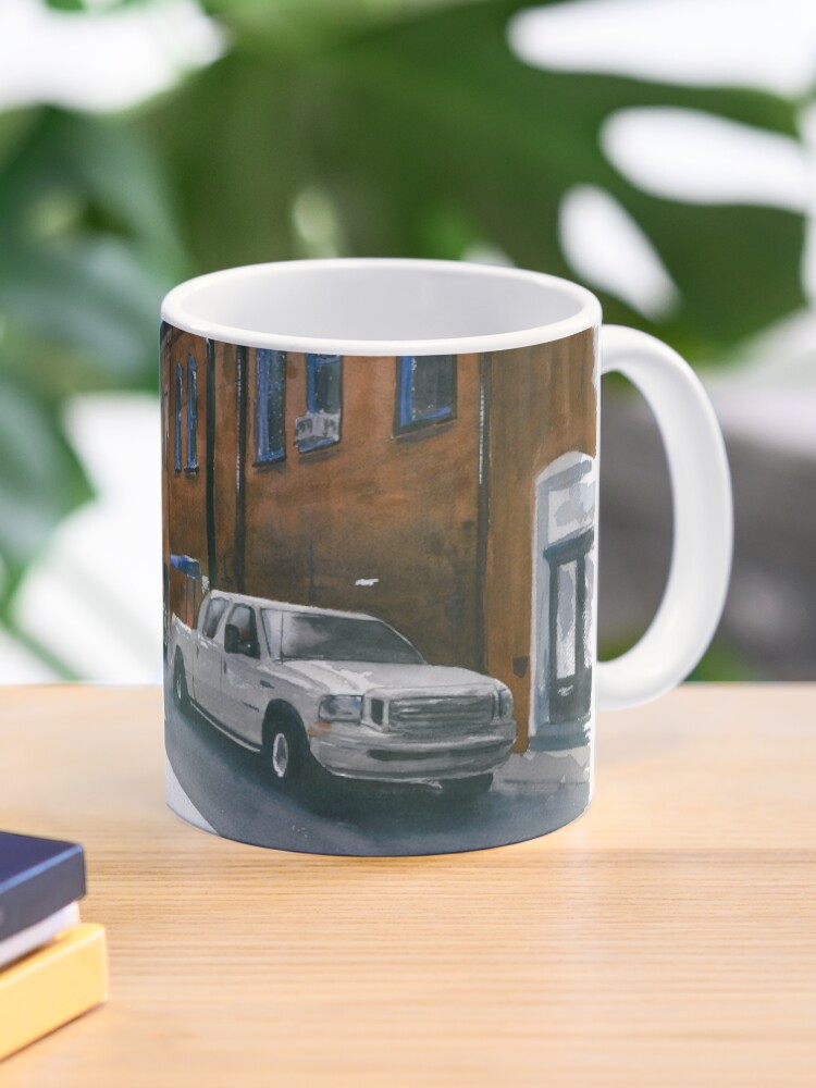 Thumbnail 1 of 6, Coffee Mug, Trade Street, Asheboro designed and sold by ABillingsArt.