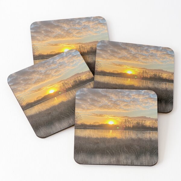 Item preview, Sunrise in winter landscape designed and sold by Photopat.