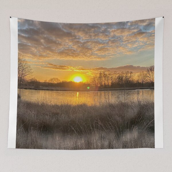 Item preview, Sunrise in winter landscape designed and sold by Photopat.