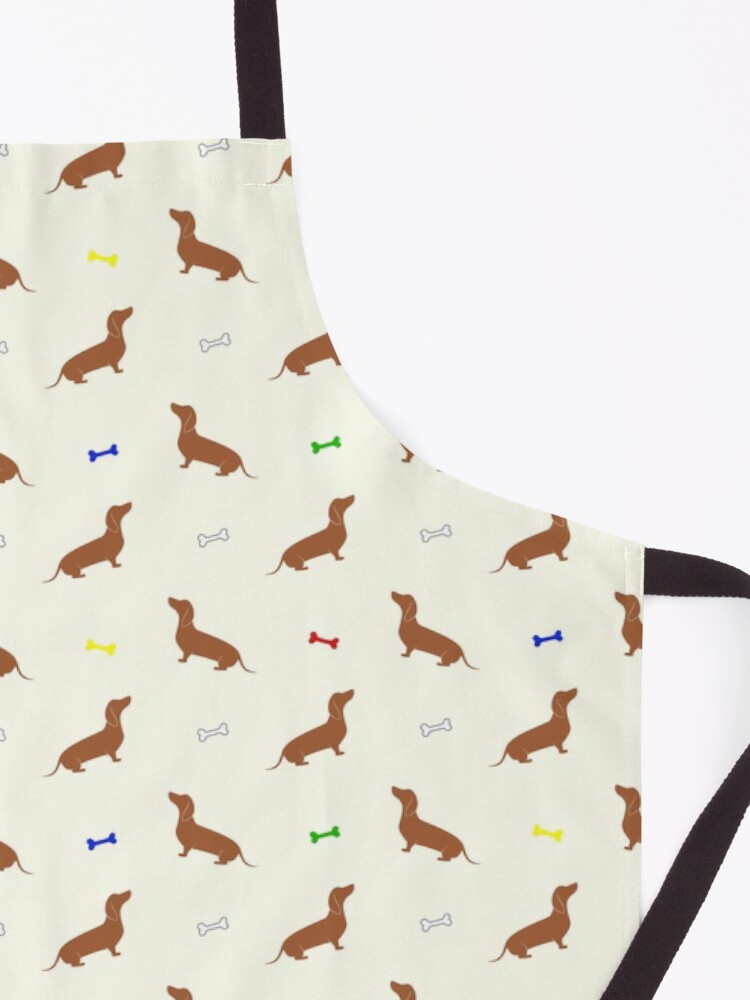 Alternate view of Dachshund Pattern Apron