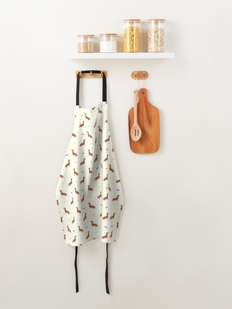 Alternate view of Dachshund Pattern Apron