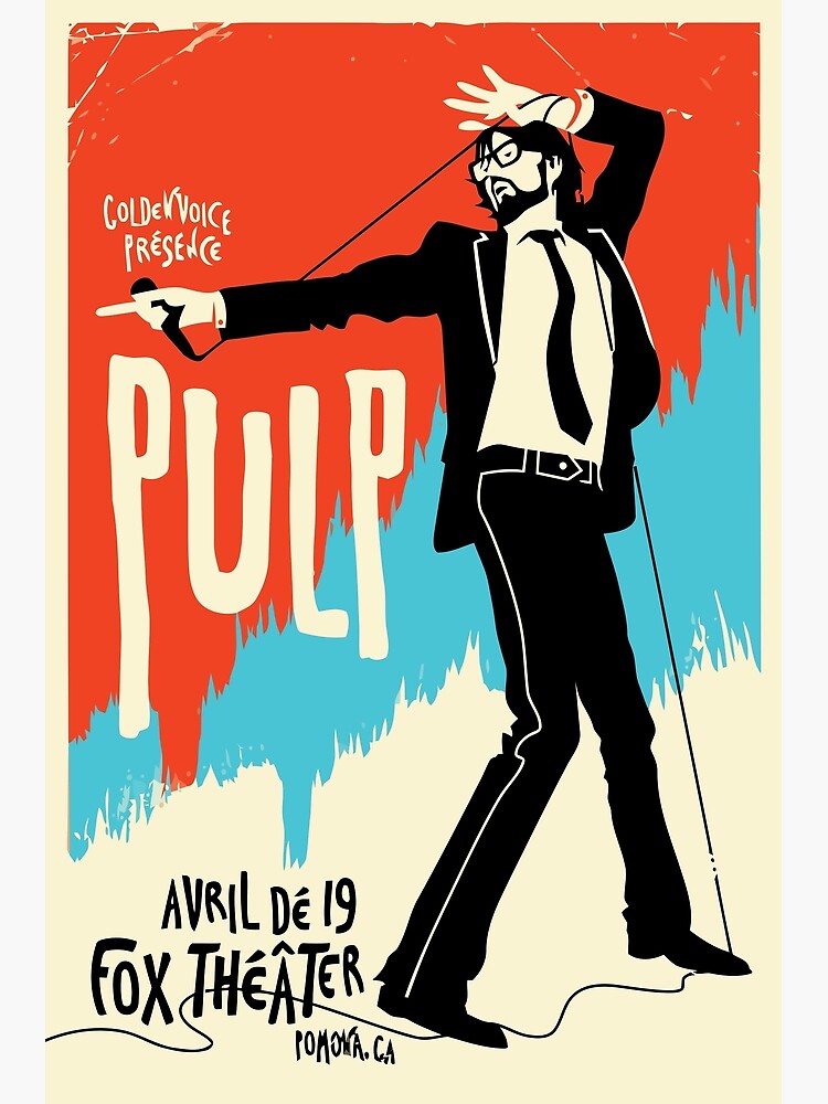 Pulp Rock Band UK Tour 2022 Jarvis Cocker Poster Designed & Sold By The ...