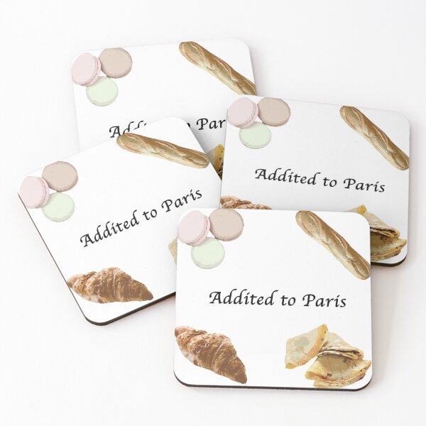 Item preview, Addicted to Paris- the most famous food Sticker pack designed and sold by Chen-ChenLand.