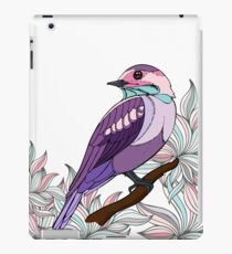 Purple bird vector illustration print iPad Case/Skin