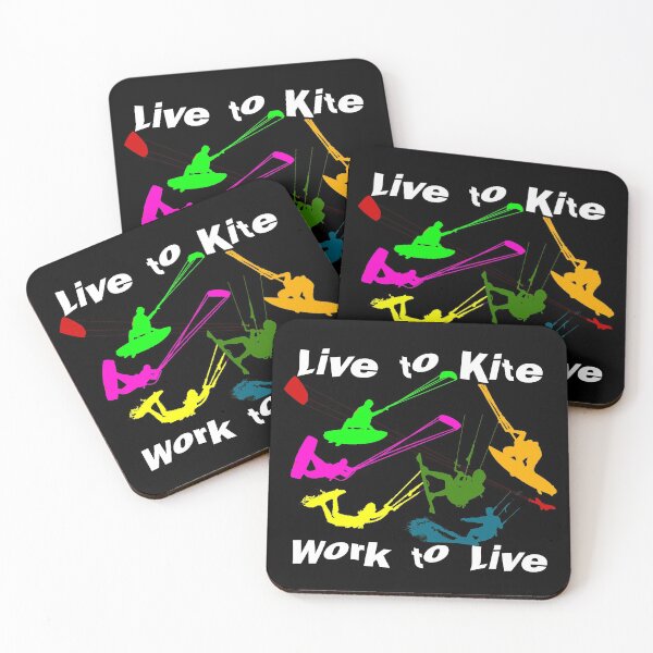 Item preview, Live to kite, Work to live designed and sold by Aurorapod.