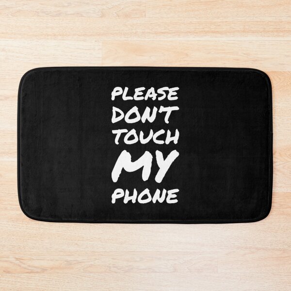 Item preview, Please don't touch my phone, thanks! - Italic black designed and sold by crazycollective.