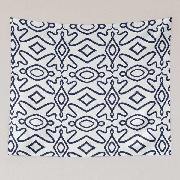 Item preview, Blue pattern designed and sold by NitArtCafe.