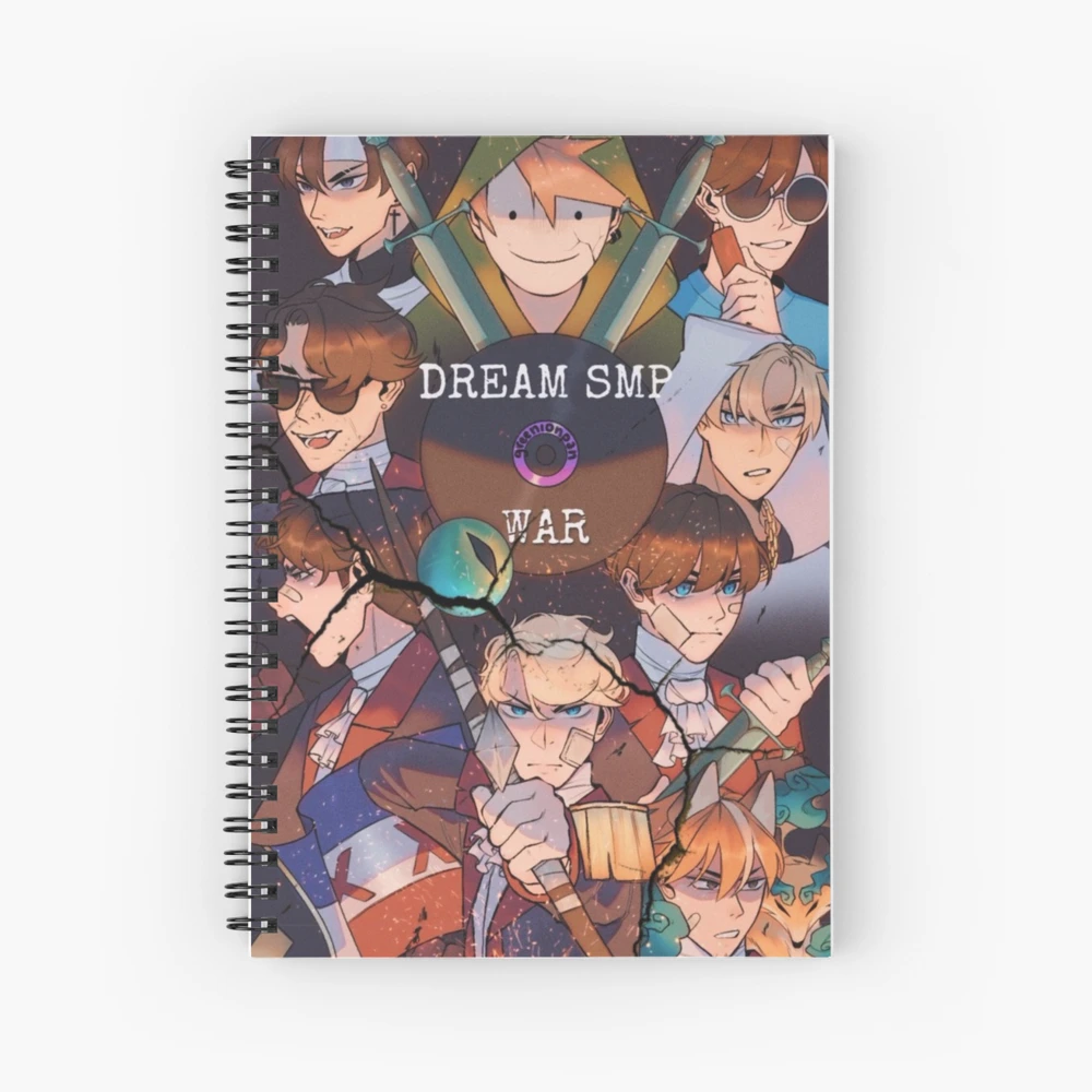 tubbo dream smp minecraft skin Spiral Notebook for Sale by rainfrogham