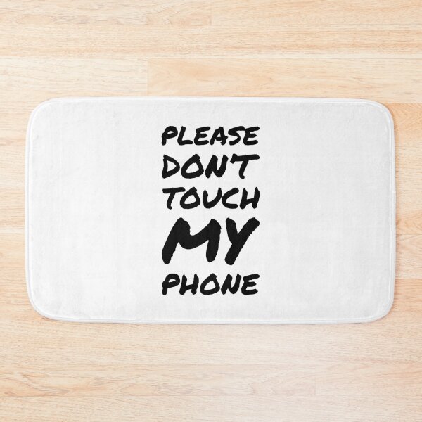 Item preview, Please don't touch my phone, thanks! - Italic white designed and sold by crazycollective.