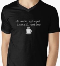 Command Line Coffee Install Men's V-Neck T-Shirt