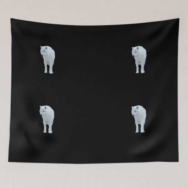 Item preview, Beautiful White Wolf (Black BG) designed and sold by FilipeFerreira.