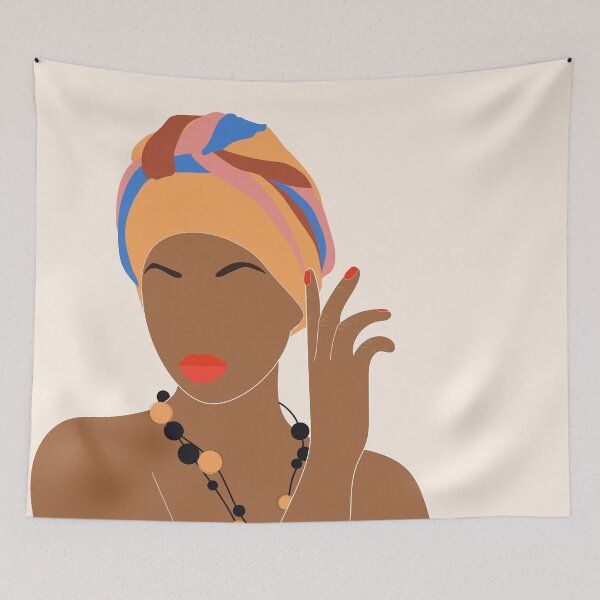 Item preview, Сontemporary portrait of African woman designed and sold by SaturnO27.