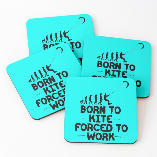 Item preview, Born to Kite Forced to Work - funny gift for surfers designed and sold by hyggekrog.