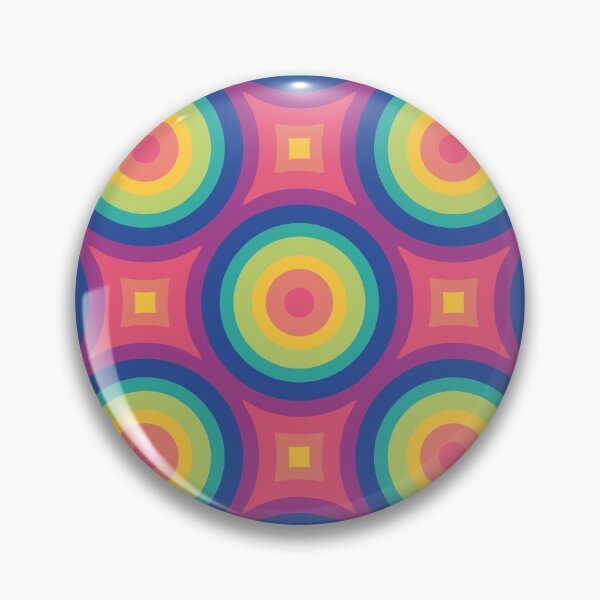 Item preview, Rainbow Vintage Circles - LGBT Pride Geometric Pattern designed and sold by Mario Patterns.