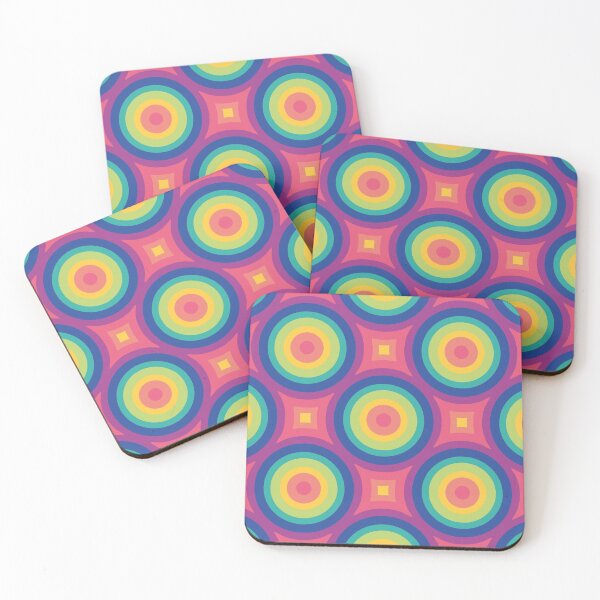 Item preview, Rainbow Vintage Circles - LGBT Pride Geometric Pattern designed and sold by Mario Patterns.