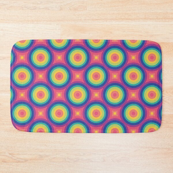 Item preview, Rainbow Vintage Circles - LGBT Pride Geometric Pattern designed and sold by Mario Patterns.